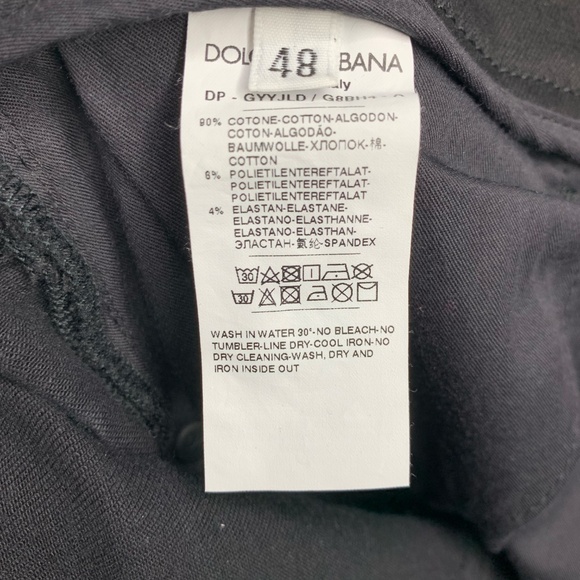 Dolce&Gabbana Runway Logo-Plaque Black Denim Pants - Picture 8 of 9